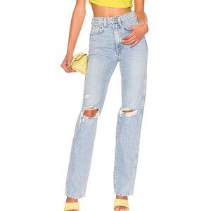 GRLFRND Sara Super High Rise Slim Straight